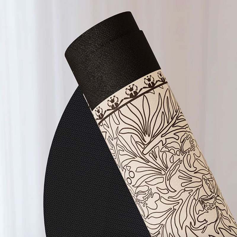 chic botanical bath mat