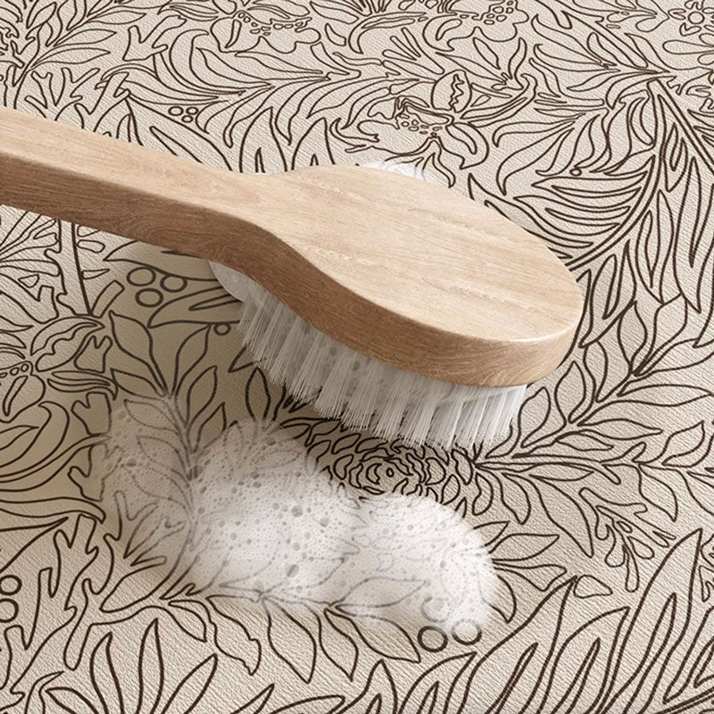 chic botanical bath mat