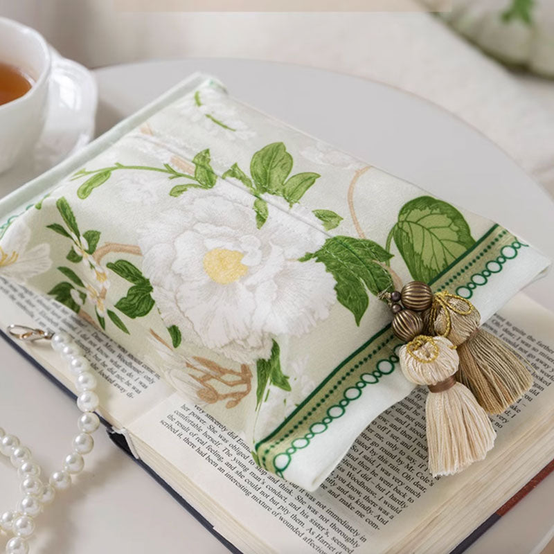 2design fresh green flower tissue case