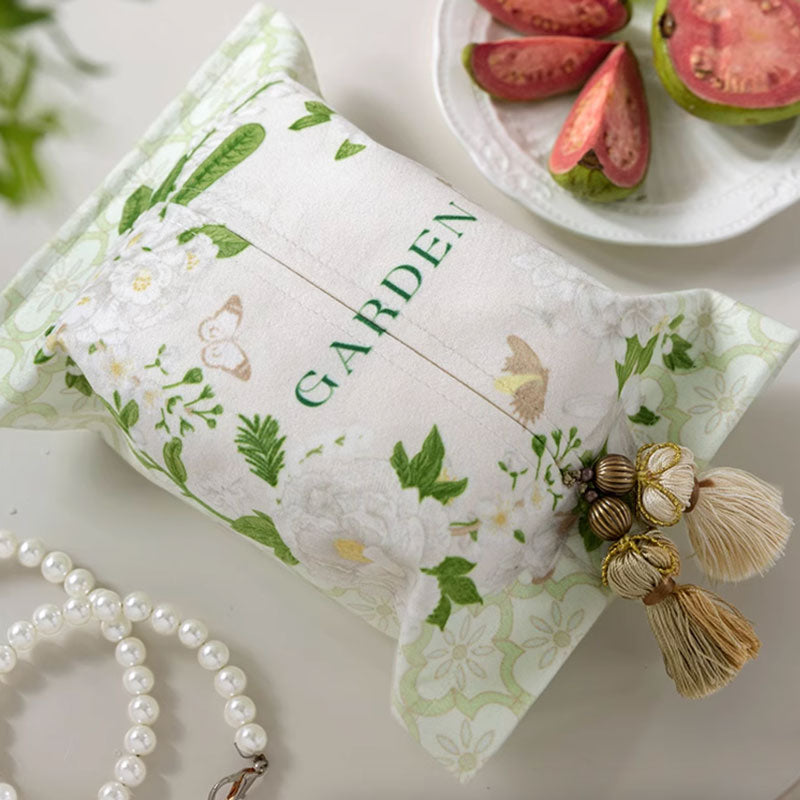 2design fresh green flower tissue case