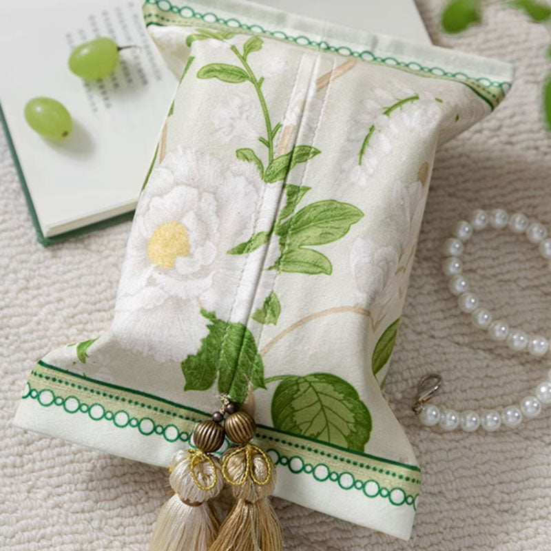 2design fresh green flower tissue case