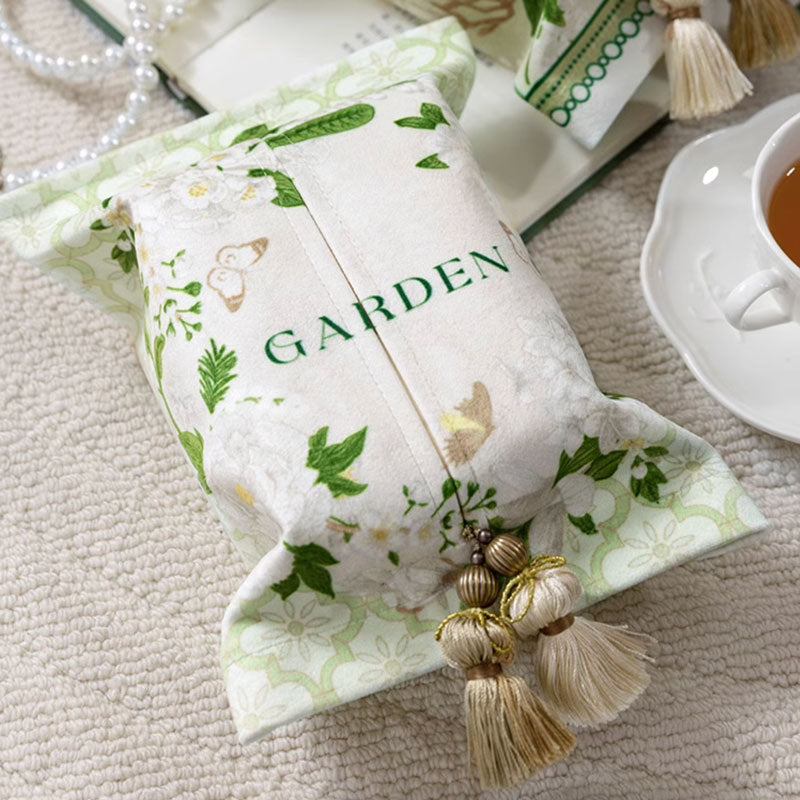 2design fresh green flower tissue case