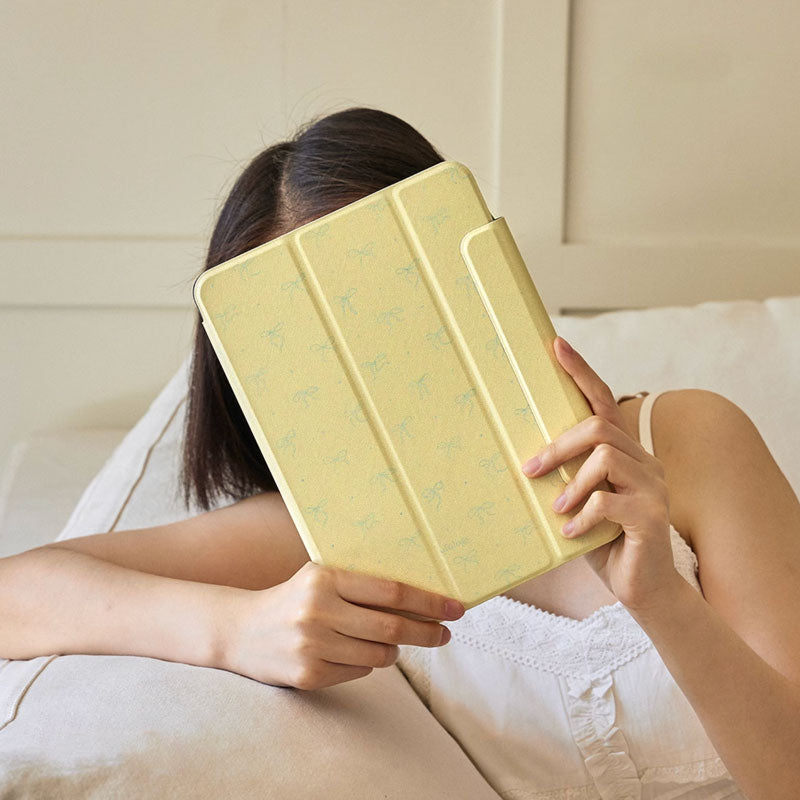 lemon yellow iPad case