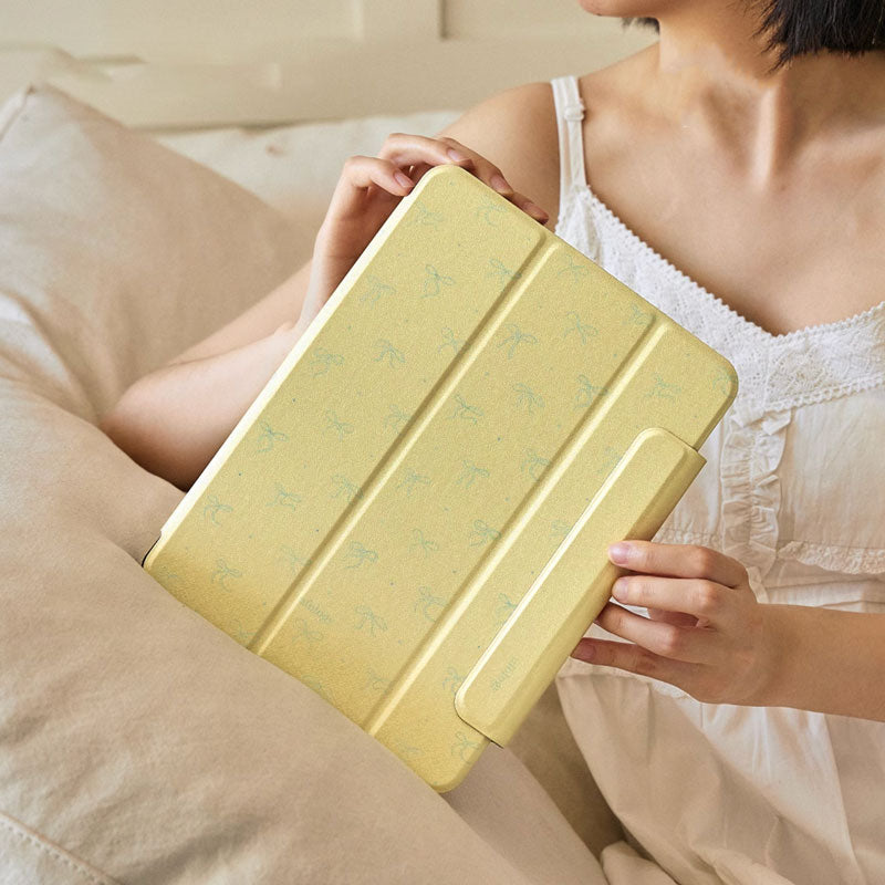 lemon yellow iPad case