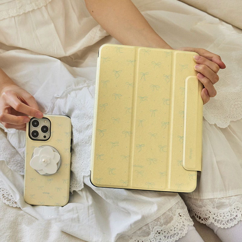 lemon yellow iPad case