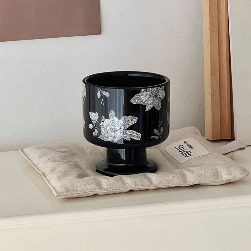 2color retro flower mug