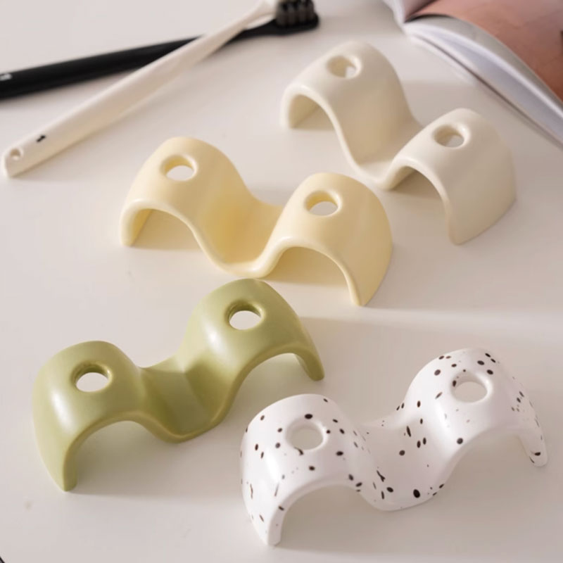 4color wave toothbrush stand