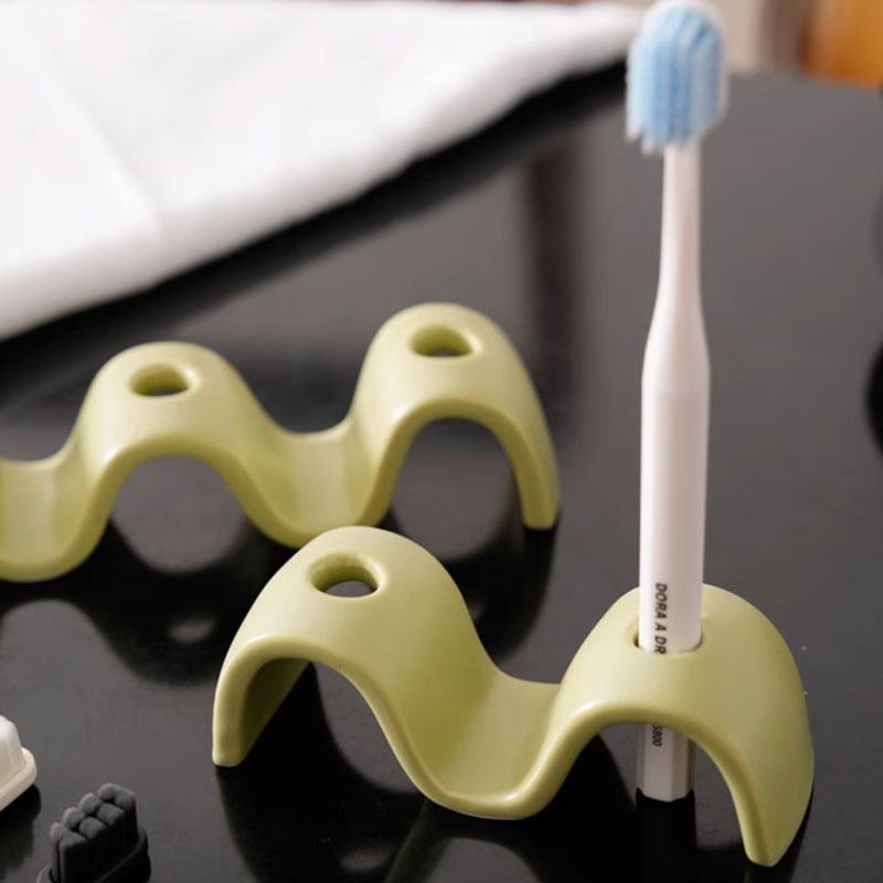 4color wave toothbrush stand