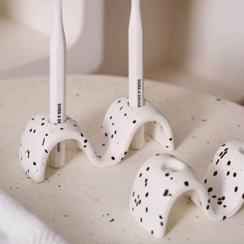 4color wave toothbrush stand