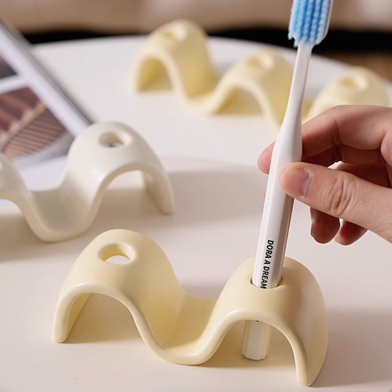 4color wave toothbrush stand