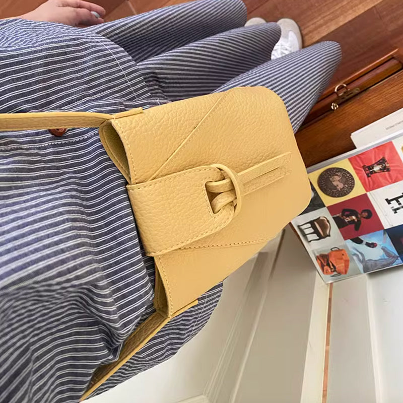 3color leather mini shoulder bag