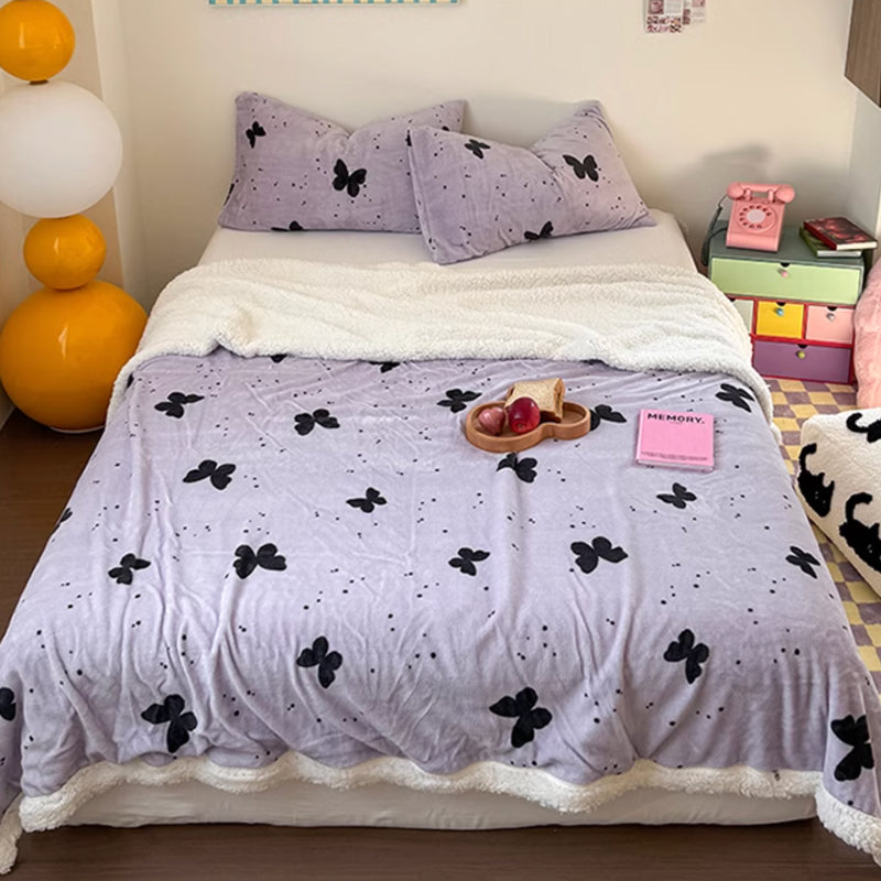 10design feminine boa blanket