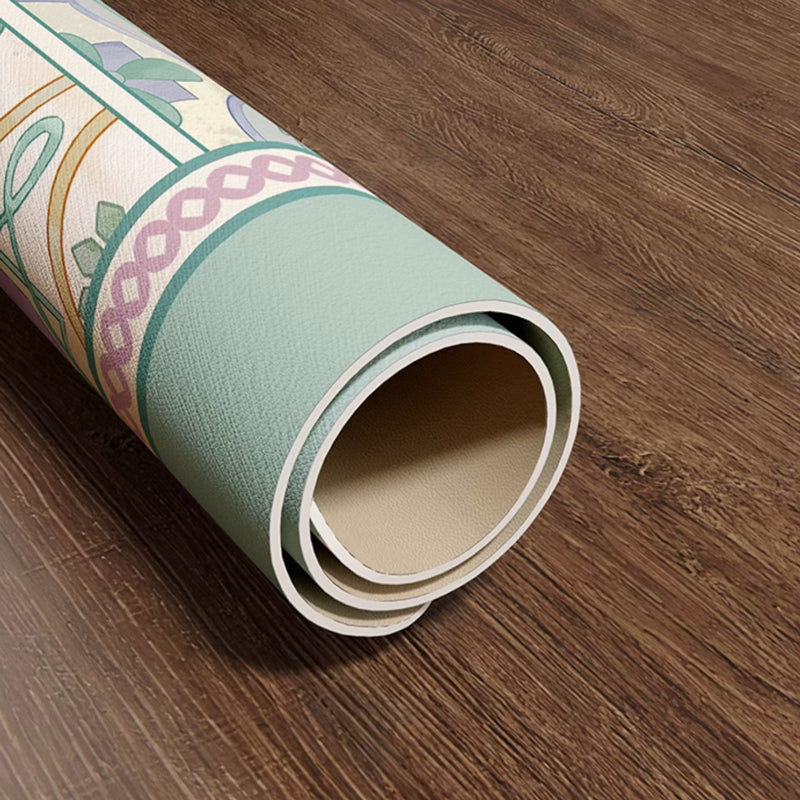 mint retro tile sink mat