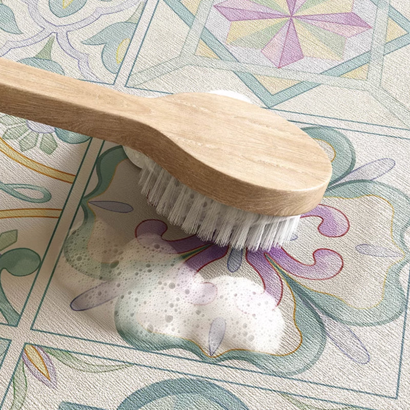 mint retro tile sink mat