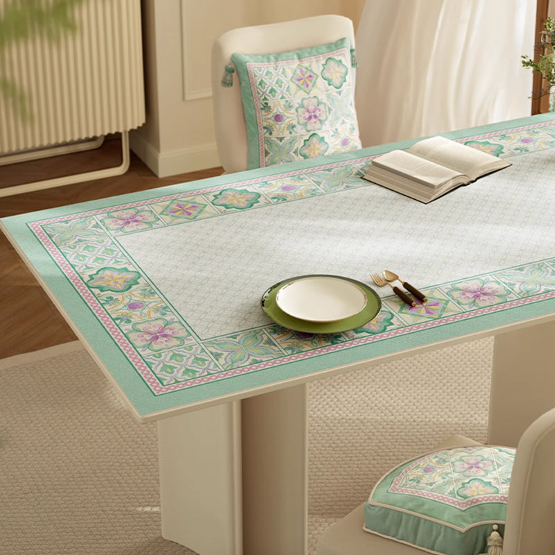 mint retro tile table mat