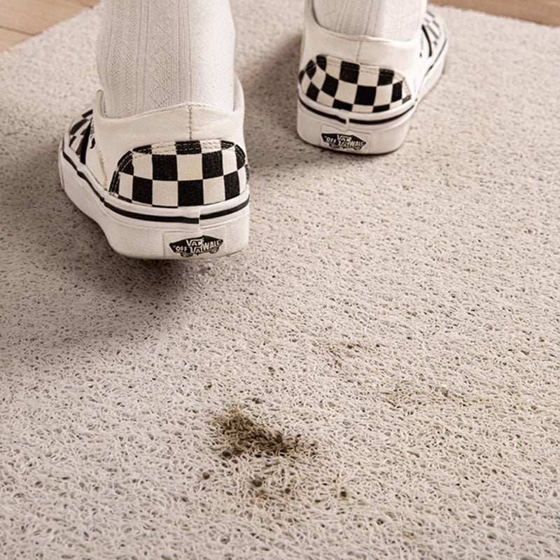 mint retro tile PVC door mat