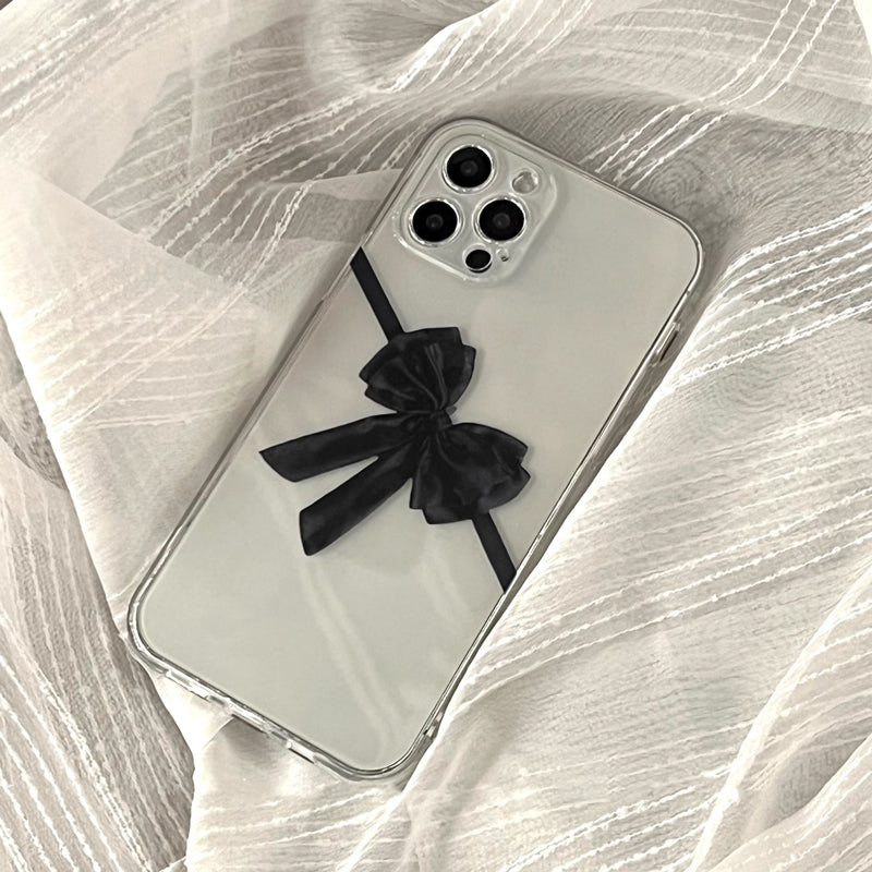 black ribbon iPhone case