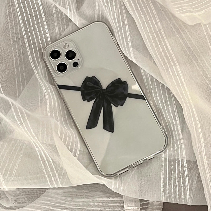 black ribbon iPhone case