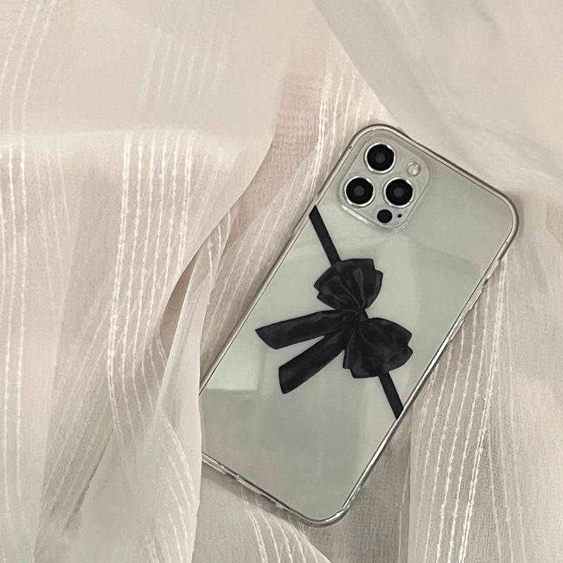 black ribbon iPhone case