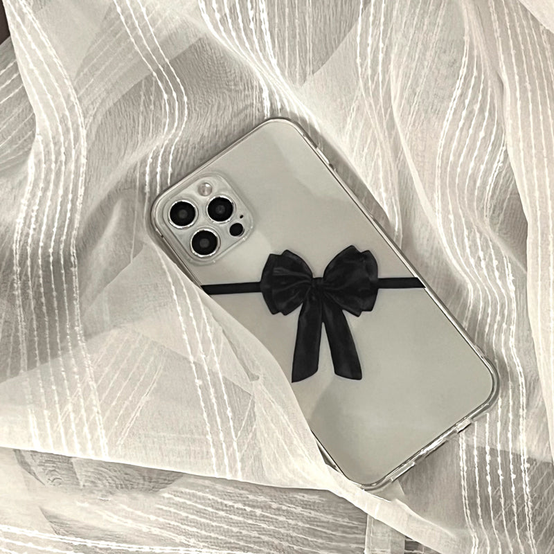 black ribbon iPhone case
