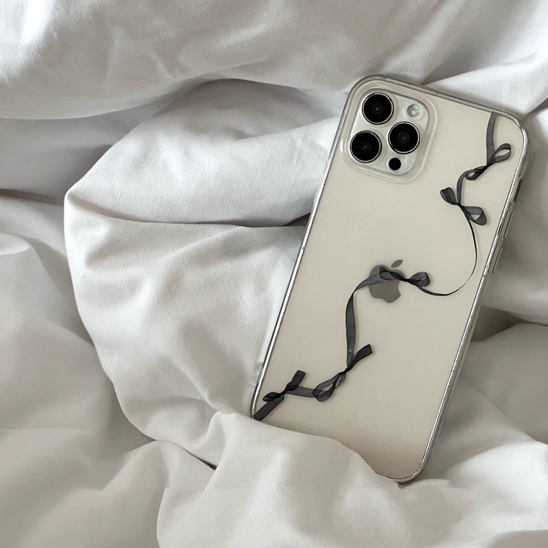 black art ribbon iPhone case