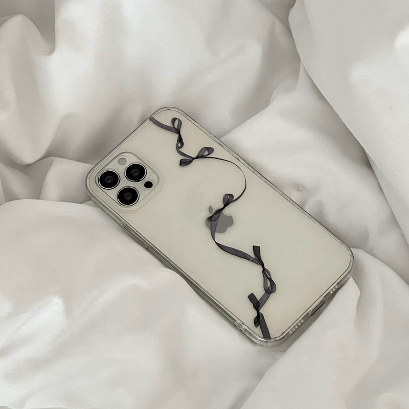 black art ribbon iPhone case