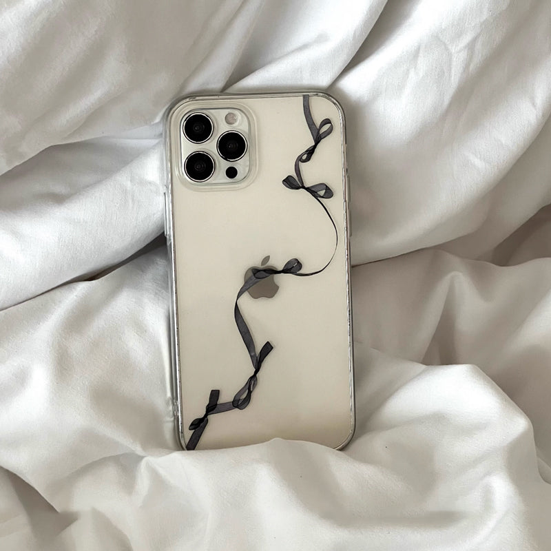 black art ribbon iPhone case