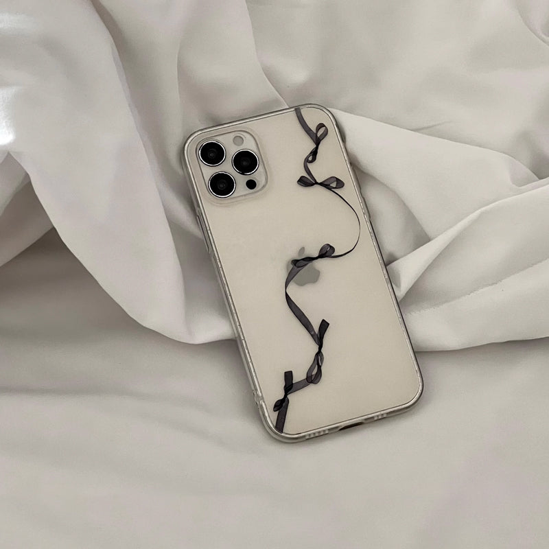 black art ribbon iPhone case