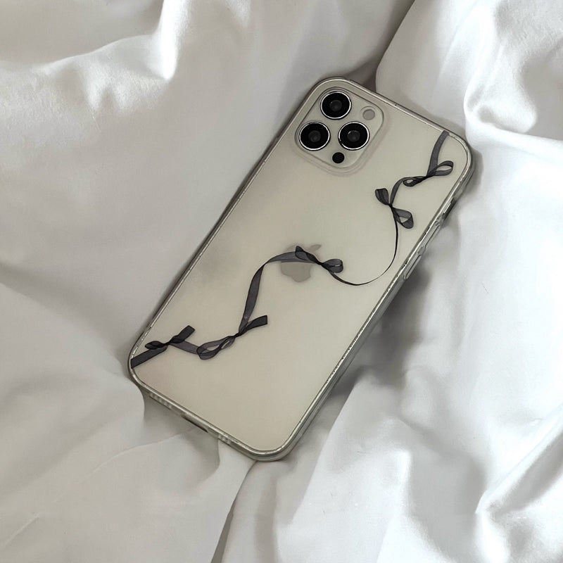 black art ribbon iPhone case