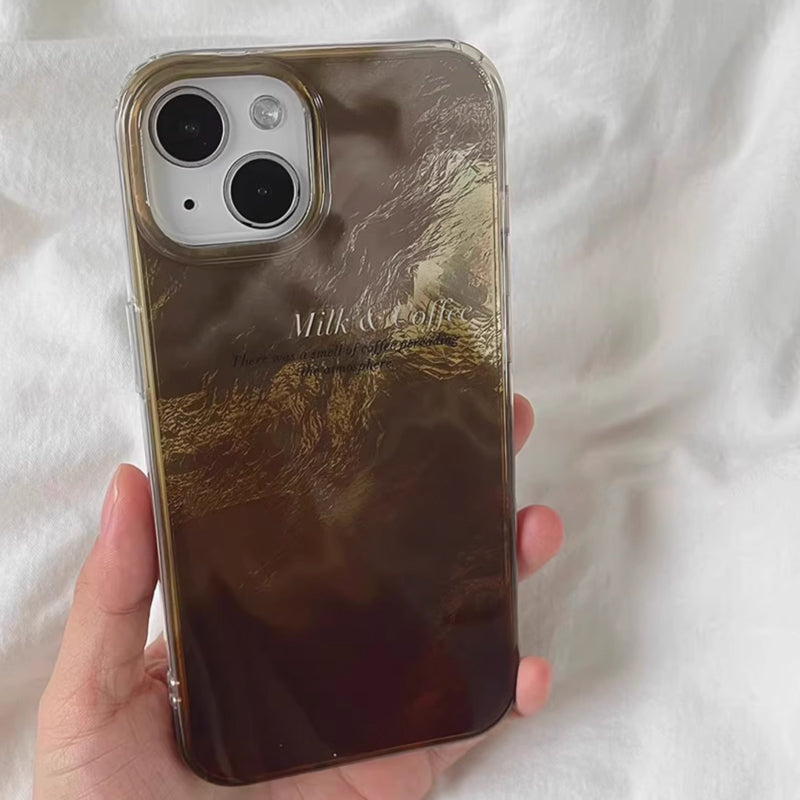 brown marble iPhone case