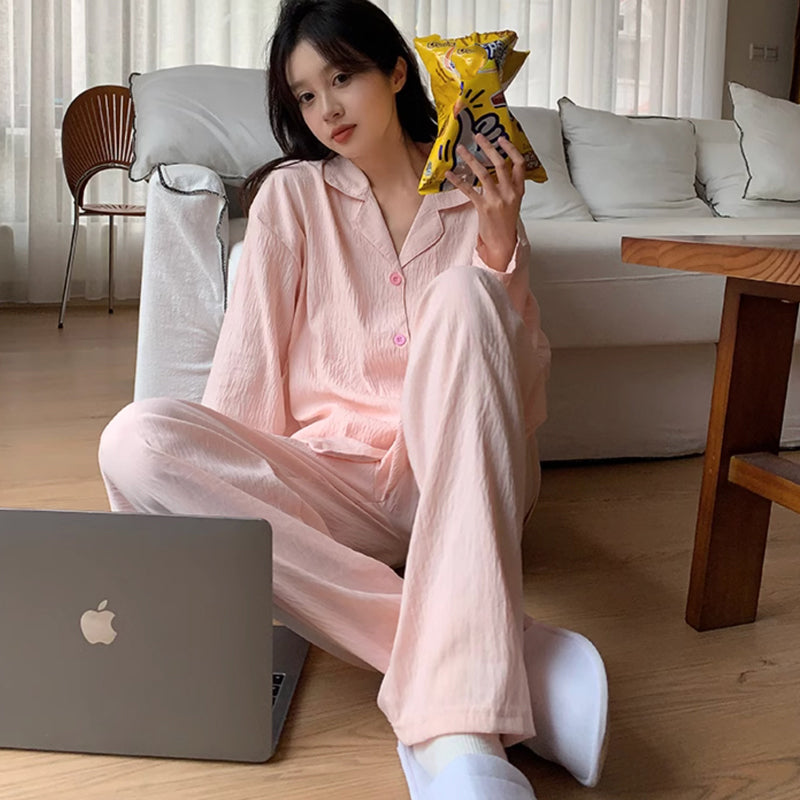 solid pink room wear