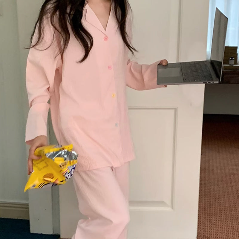 solid pink room wear