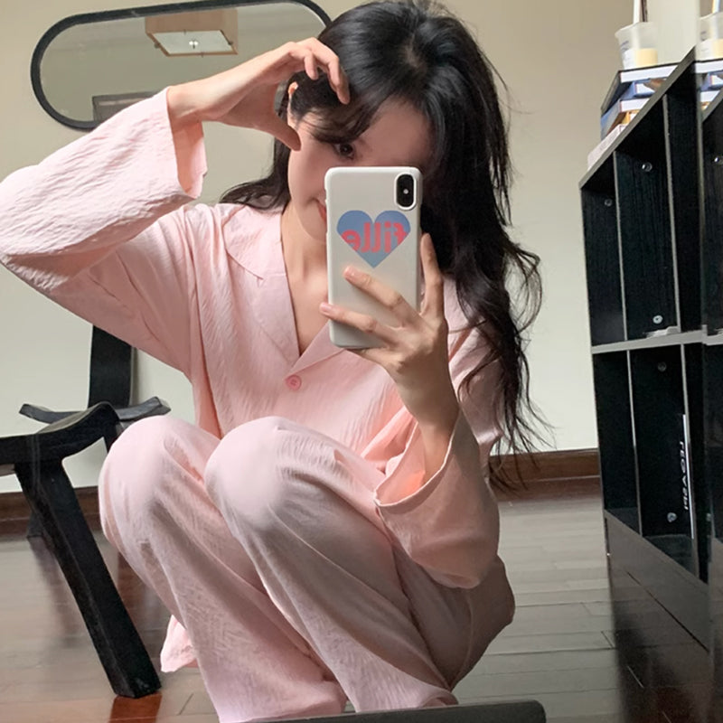 solid pink room wear