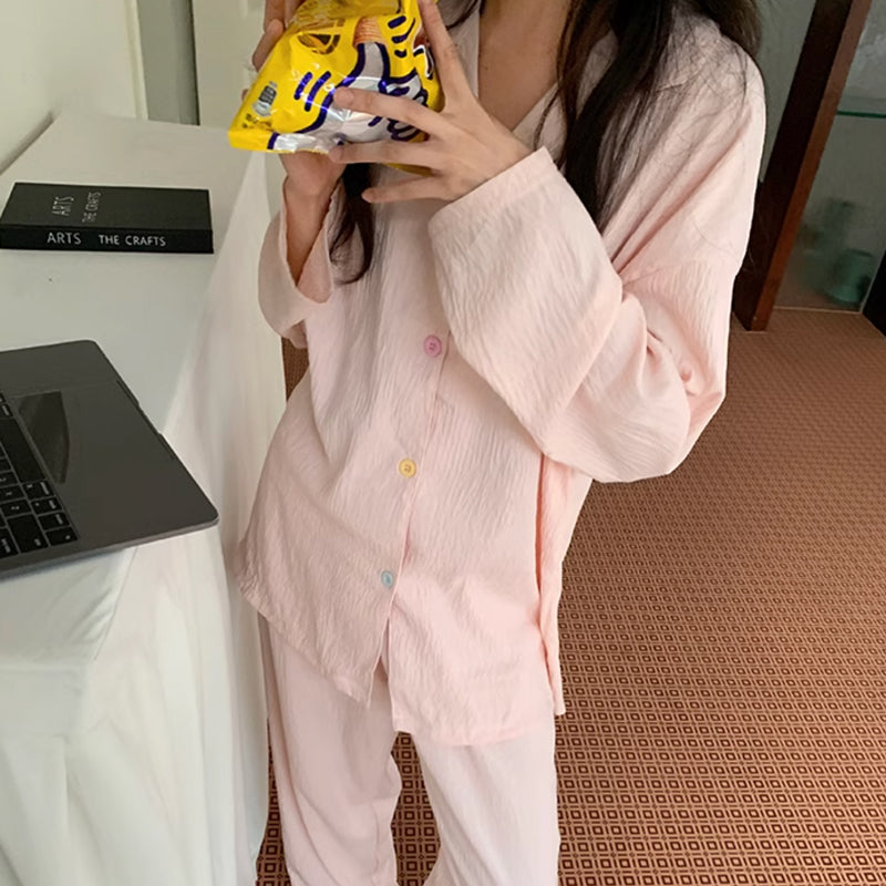 solid pink room wear