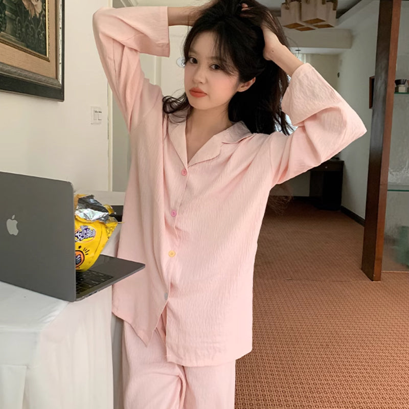 solid pink room wear