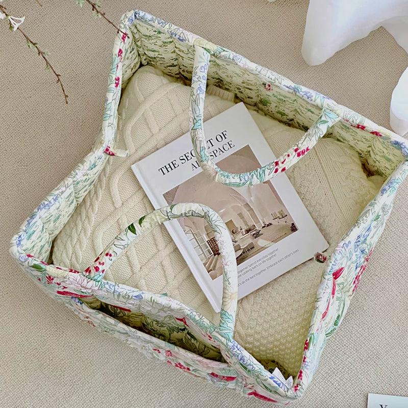 2color quilting flower bag