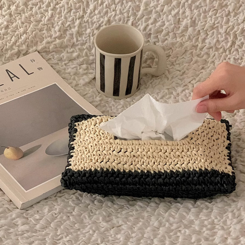 2color paper knit tissue case