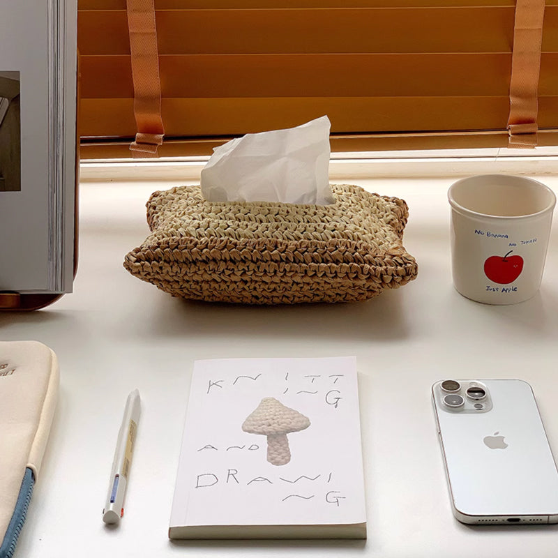 2color paper knit tissue case