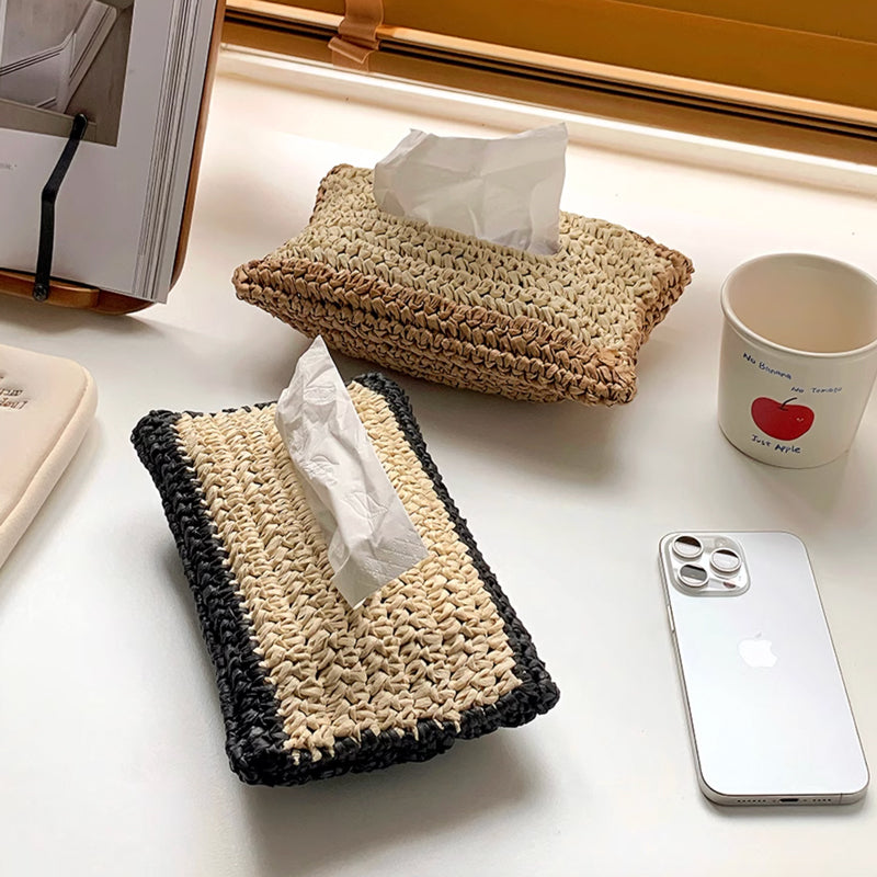 2color paper knit tissue case