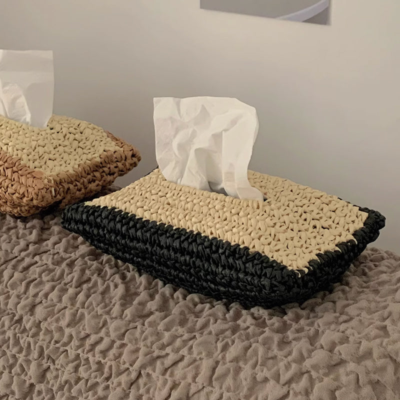 2color paper knit tissue case