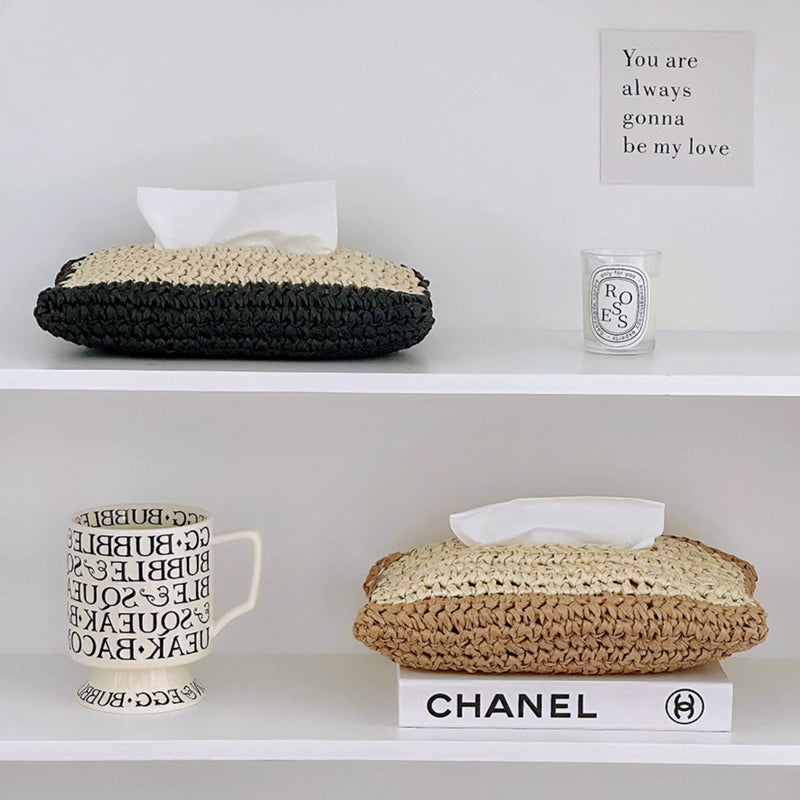 2color paper knit tissue case