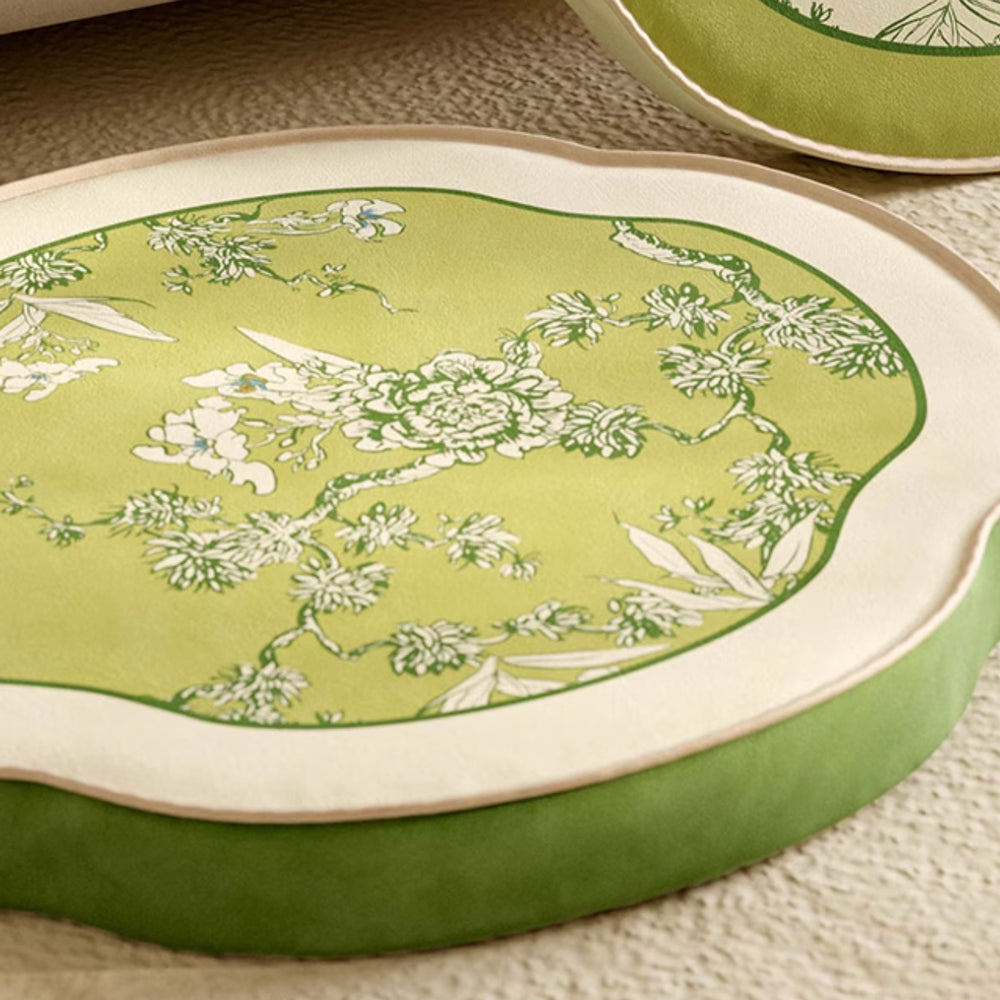 2design green botanical chair cushion