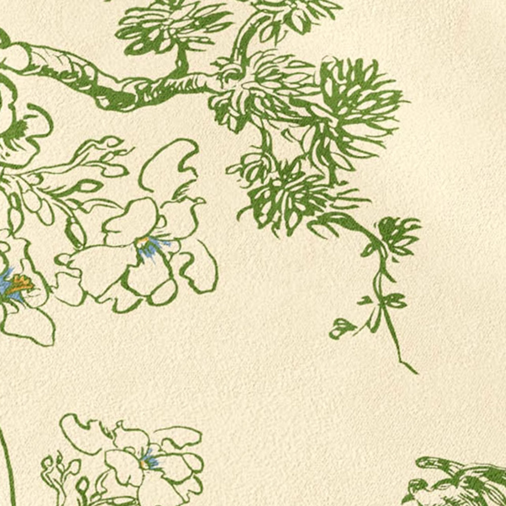 2design green botanical chair cushion