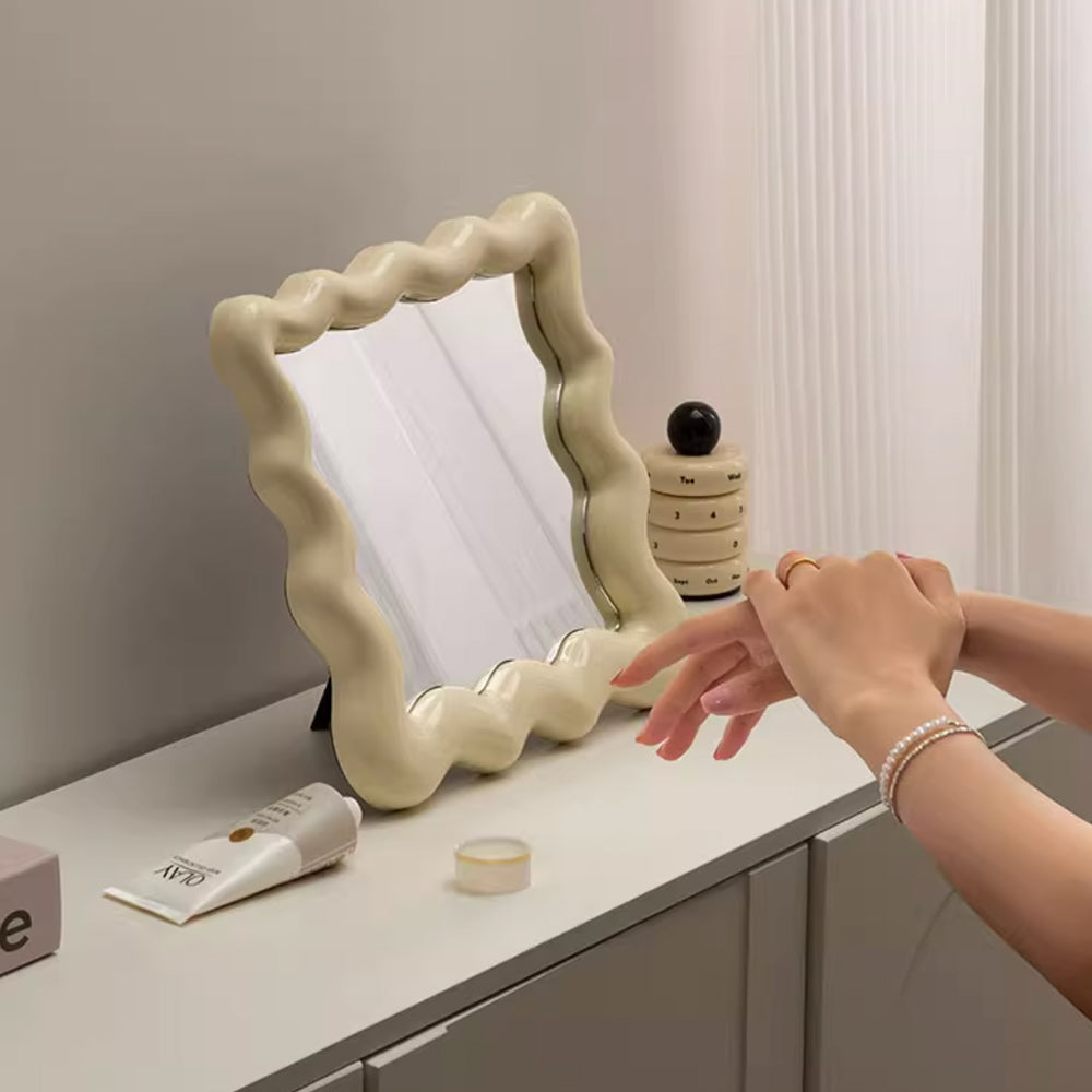 6color wave square mirror