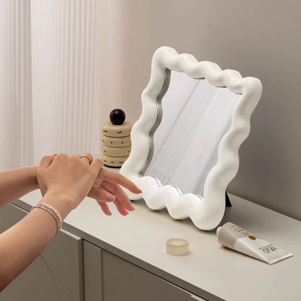 6color wave square mirror