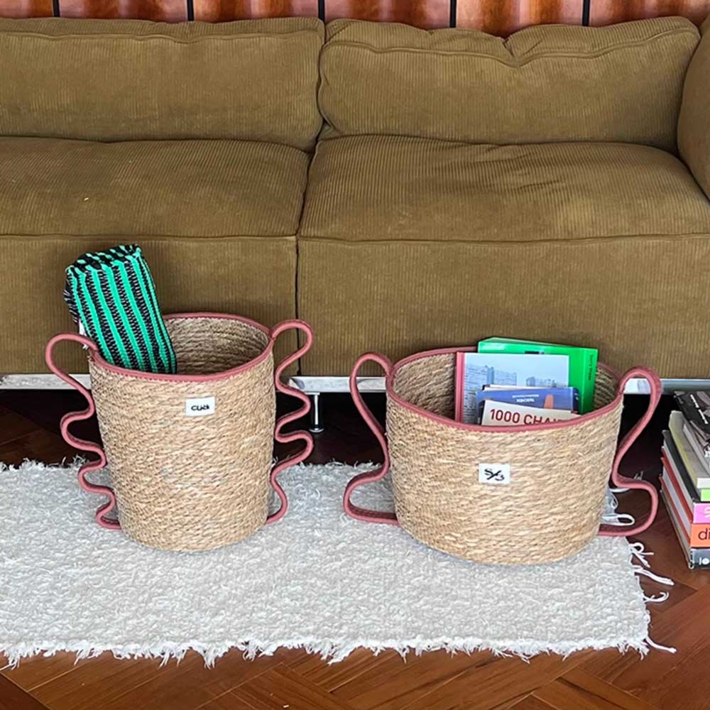 2size wave handle basket