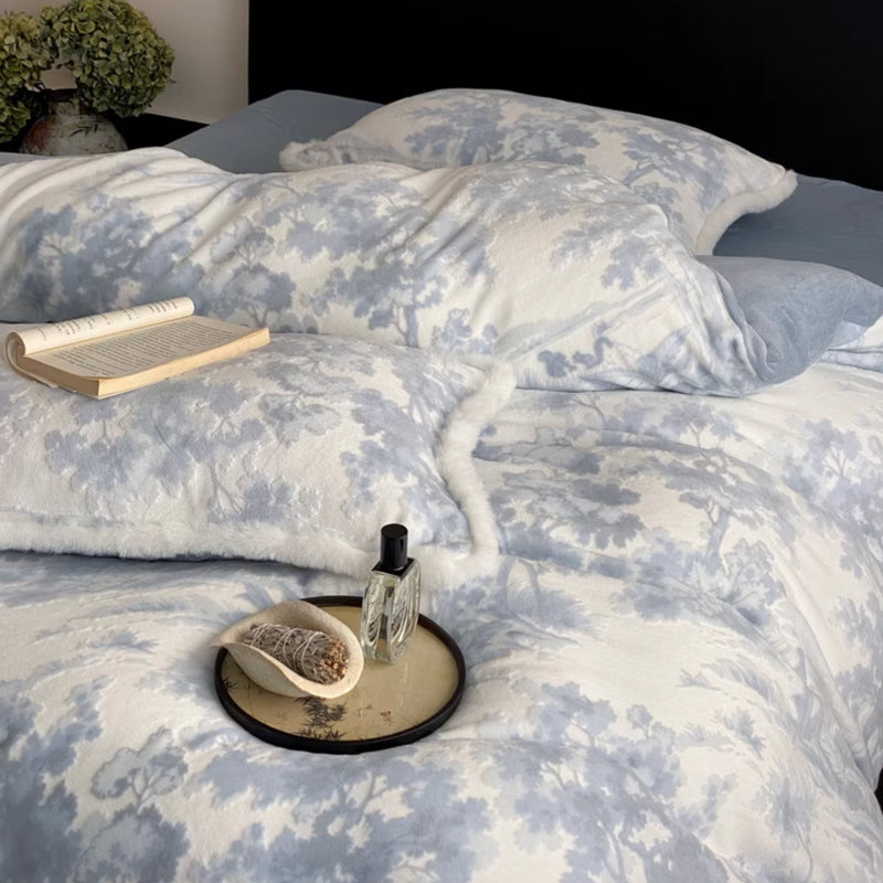 3color fur velvet bedlinen set