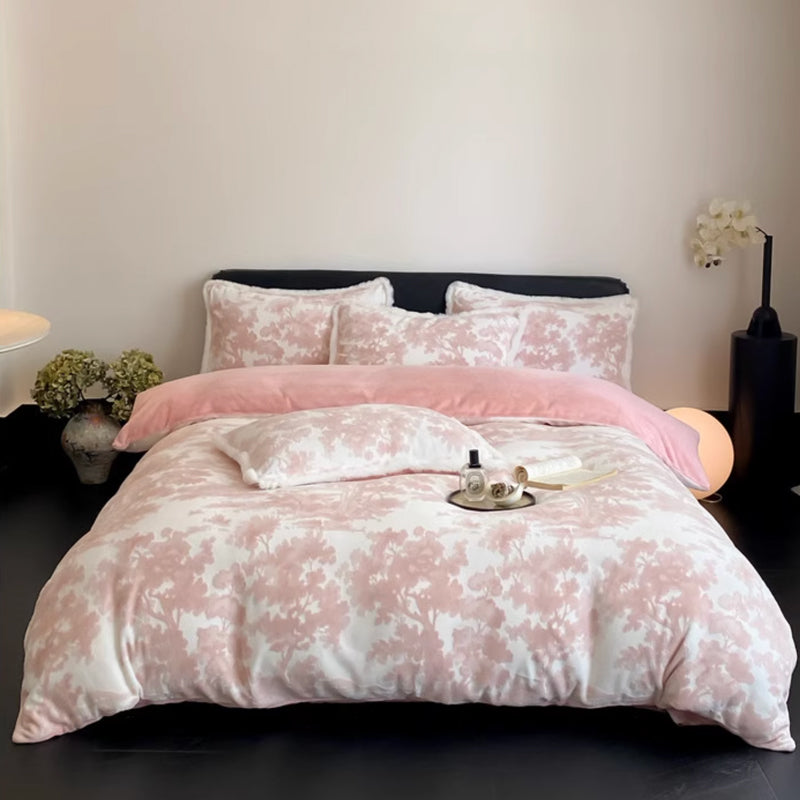 3color fur velvet bedlinen set