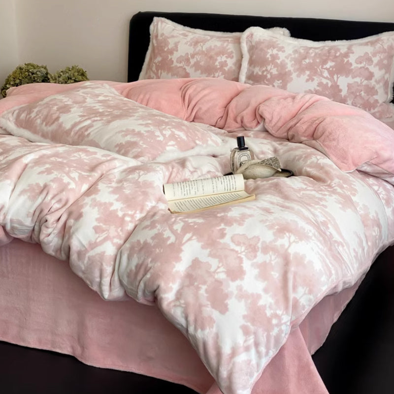 3color fur velvet bedlinen set