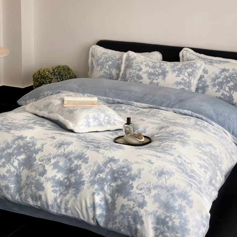 3color fur velvet bedlinen set